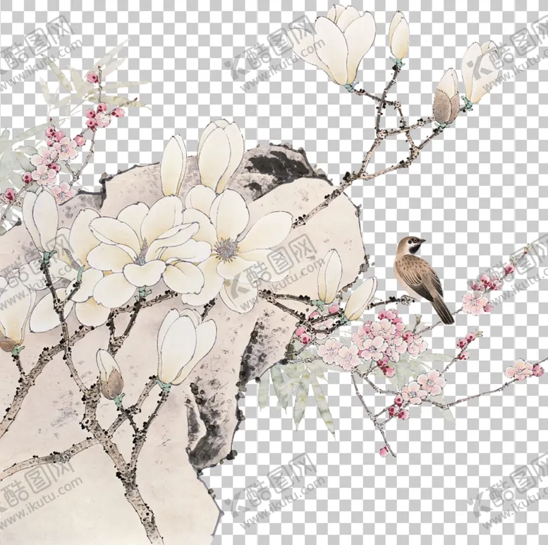 编号：11955205092306194470【酷图网】源文件下载-透明底梅花