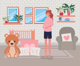 人物夫妻生活插画