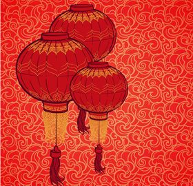 红色背景设计模板素材企业会议