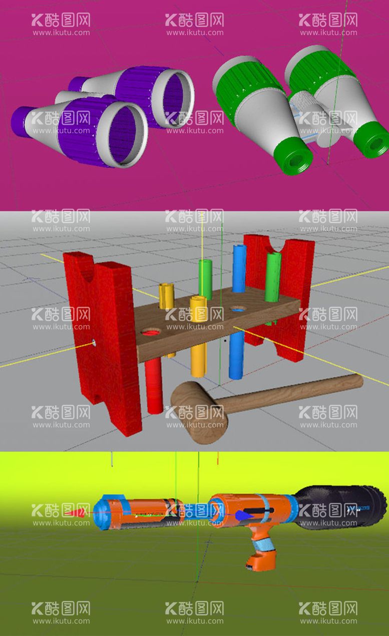 编号：49392612301010031127【酷图网】源文件下载-C4D模型积木