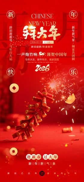 大年初一节气海报