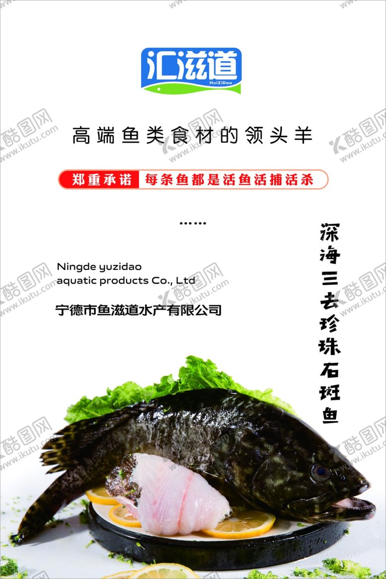 编号：53520612011537191379【酷图网】源文件下载-石斑鱼海报