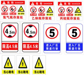 禁止标识牌及限高限速