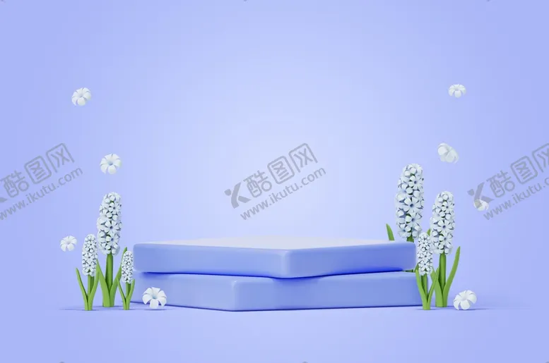 编号：50413609290200145694【酷图网】源文件下载-春天花卉讲台背景