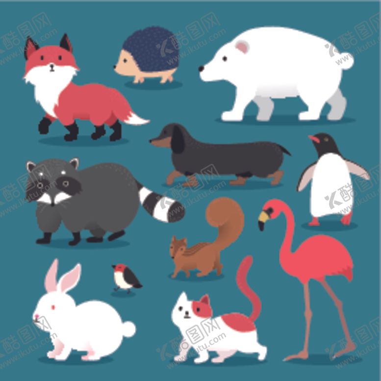 编号：54069110071516165772【酷图网】源文件下载-动物矢量图