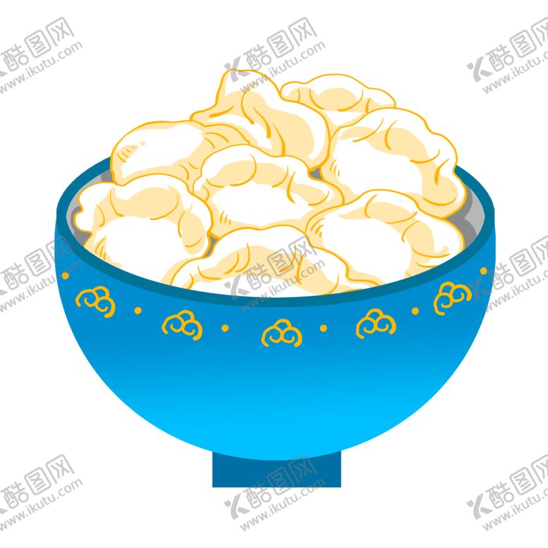 编号：32200710270705239307【酷图网】源文件下载-手绘饺子素材