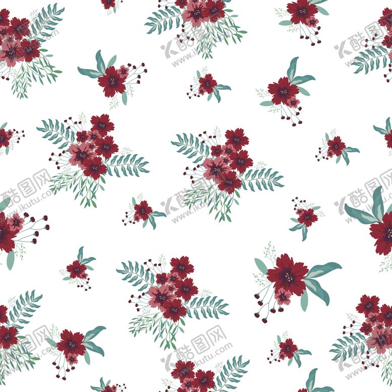 编号：41726309190936213798【酷图网】源文件下载-水彩清新无缝花纹