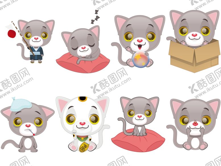 编号：21040309111042312027【酷图网】源文件下载-卡通猫