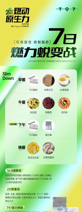 产品食谱长图海报