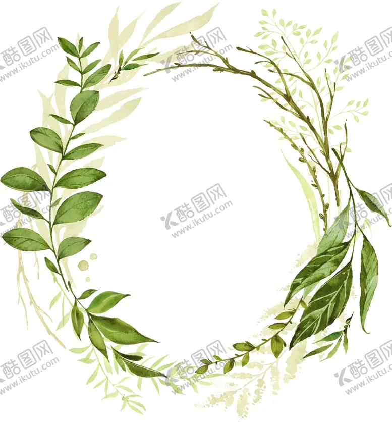编号：80332210271202276054【酷图网】源文件下载-手绘植物叶子