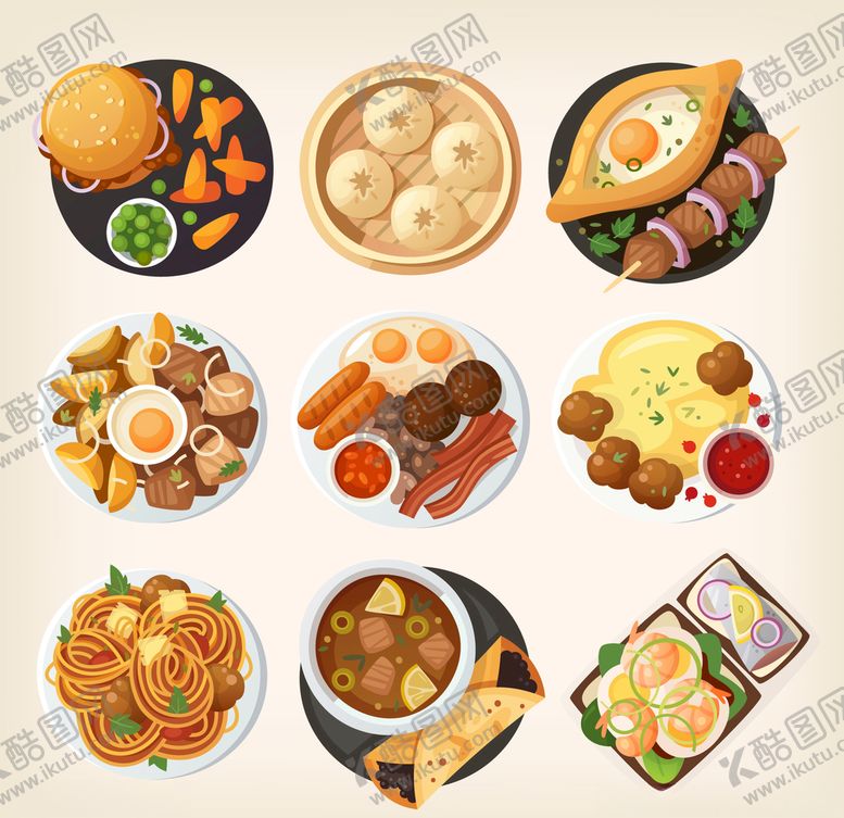 编号：14409610022308431137【酷图网】源文件下载-世界各地名小吃