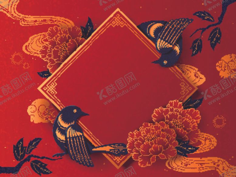 编号：55097807040732108795【酷图网】源文件下载-古典花鸟装饰框