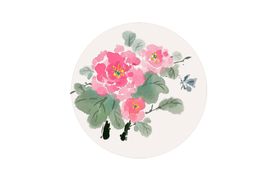 中国风山水背景画意境抽象