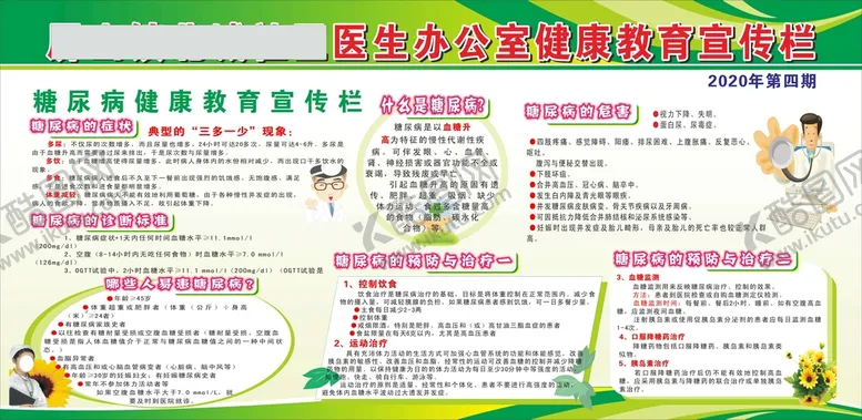 编号：15520310222040421533【酷图网】源文件下载-糖尿病预防健康宣传展板