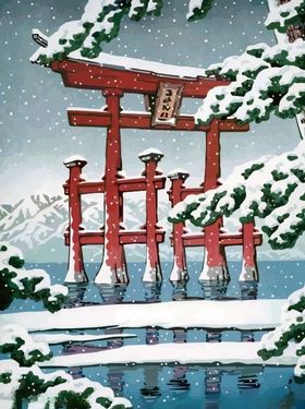 日式居酒屋墙面包装浮世绘玻璃贴