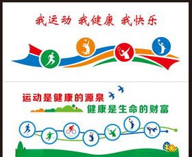 我运动我快乐体育形象墙