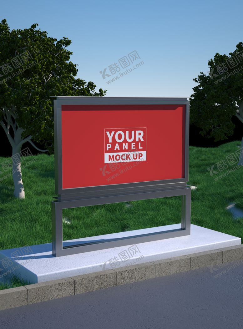 编号：18624409231236293160【酷图网】源文件下载-户外广告牌样机