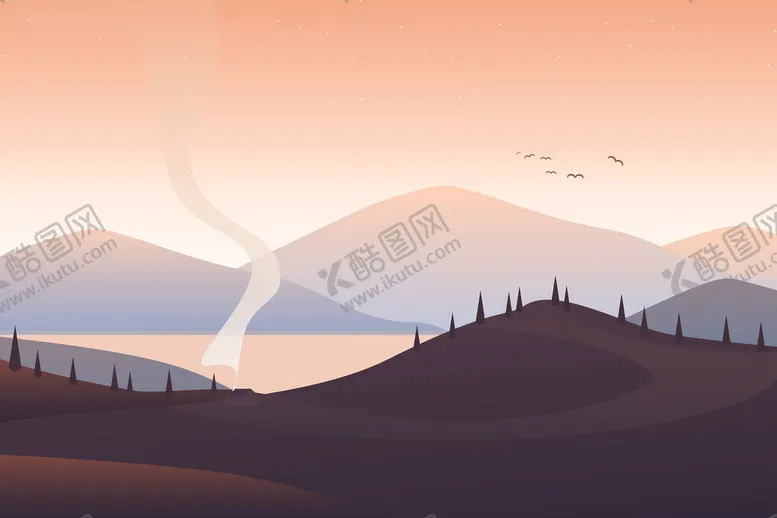 编号：11898809131032098850【酷图网】源文件下载-自然风光插画