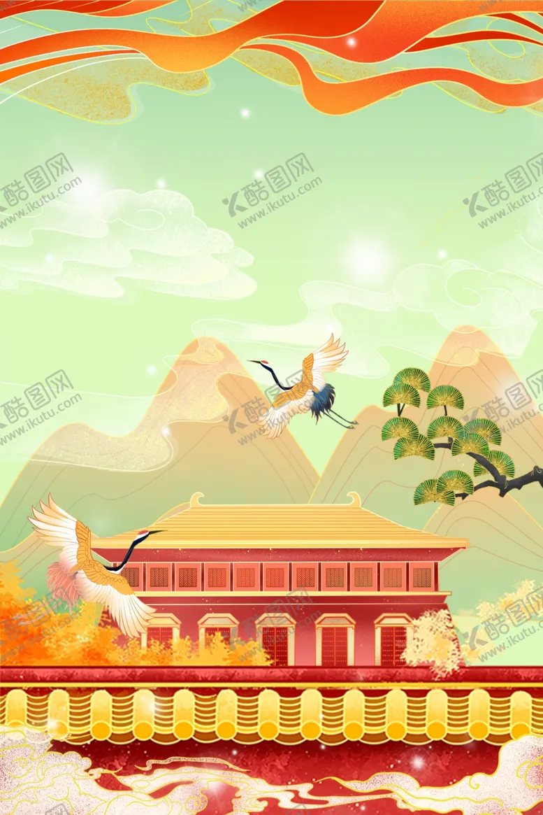 编号：35754506260400156541【酷图网】源文件下载-中秋海报插画背景