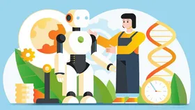 AI人工智能卡通海报