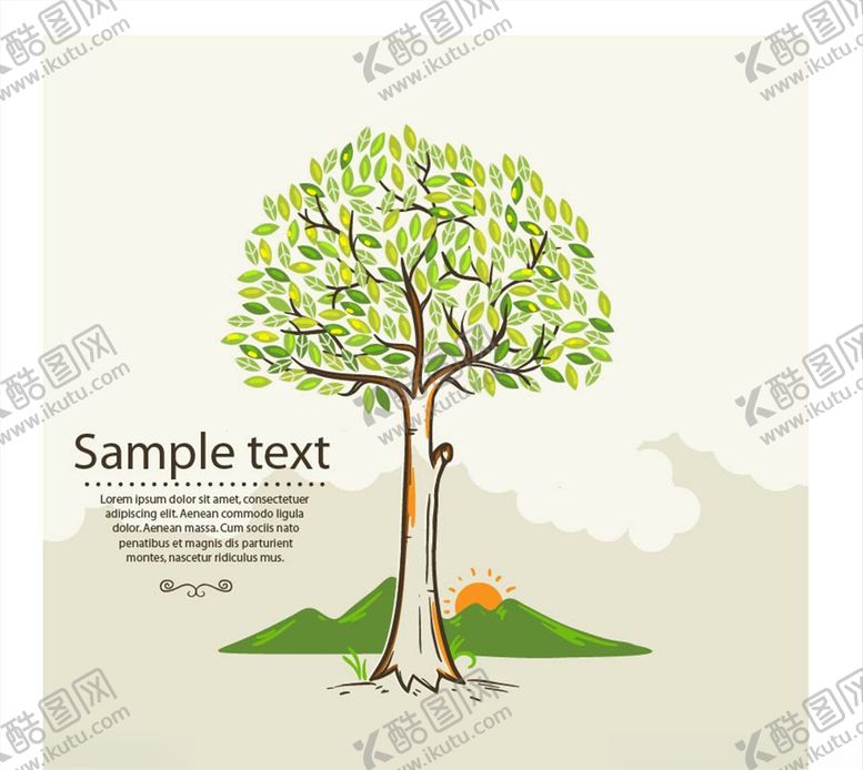 编号：66386511011640442745【酷图网】源文件下载-手绘矢量大树