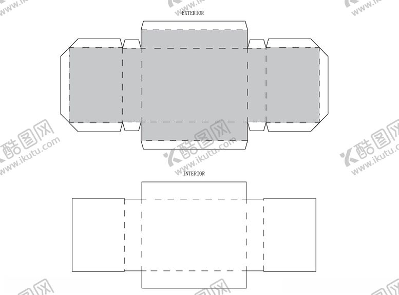 编号：16270406152117001768【酷图网】源文件下载-异型包装展开平面
