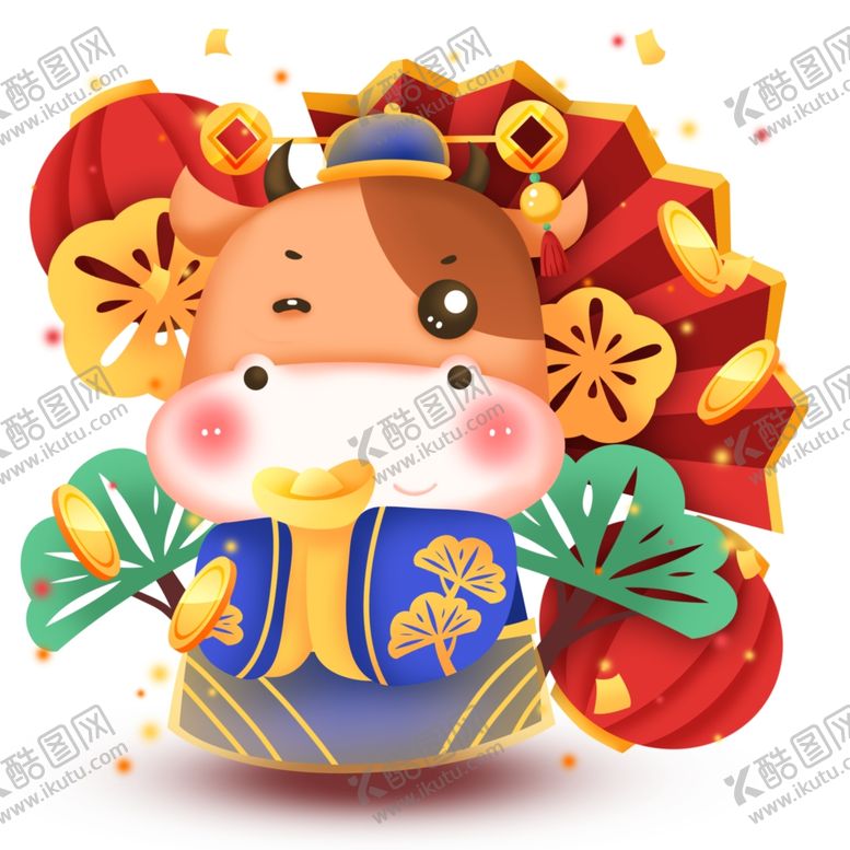 编号：86712605090135198001【酷图网】源文件下载-2021金牛送福牛年