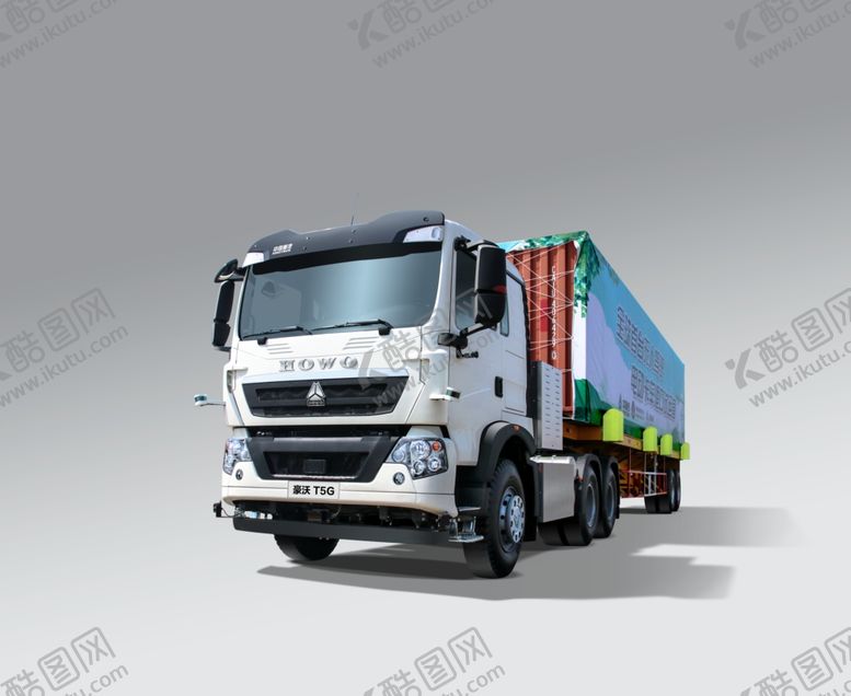 编号：55733209262015538433【酷图网】源文件下载-豪沃TX无人驾驶纯电动牵引车