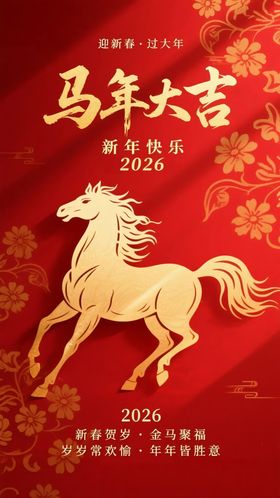 马年吉祥贺图