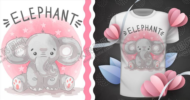 编号：26955610281605012303【酷图网】源文件下载-卡通大象