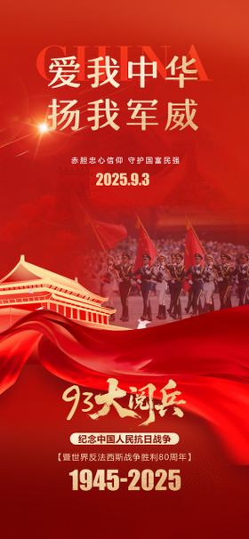 抗日战争胜利80周年海报