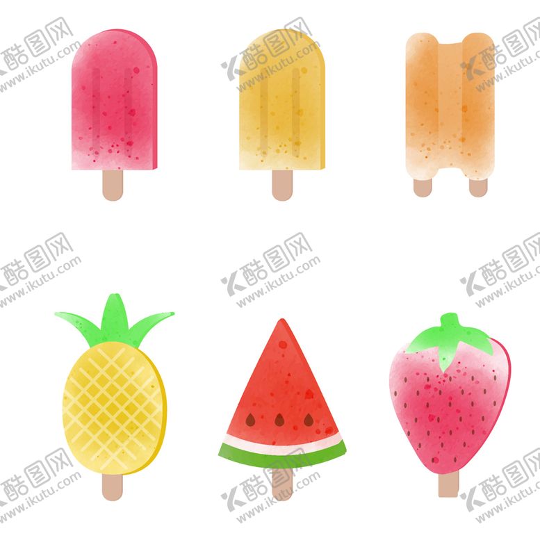 编号：81426009161124338673【酷图网】源文件下载-卡通雪糕
