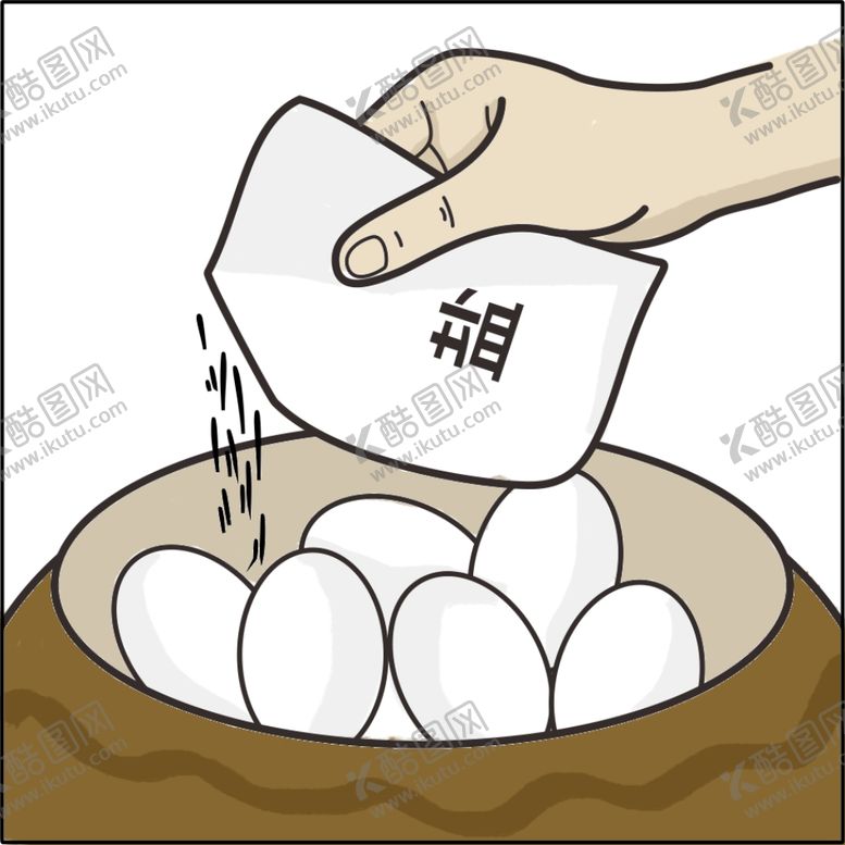 编号：89428107131204566622【酷图网】源文件下载-手绘鸭蛋手绘盐PSD分层