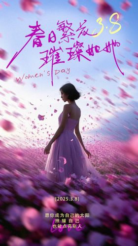国际3.8妇女节个性创意海报