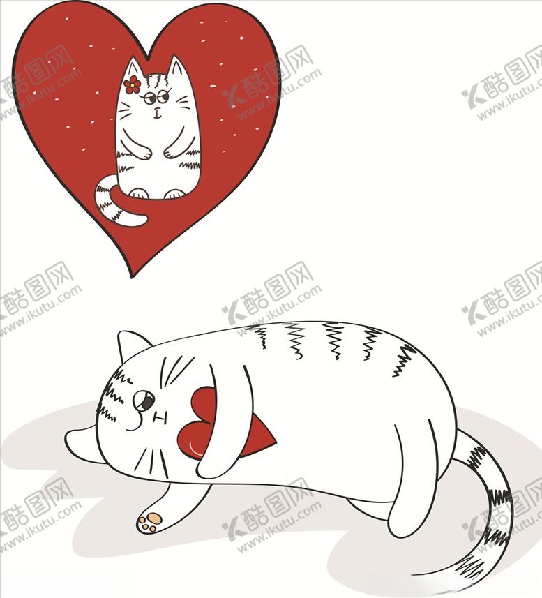编号：26290806250729384510【酷图网】源文件下载-可爱猫咪矢量