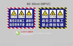 工地高空作业正在施工当心