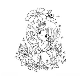 手绘花 花仙子 