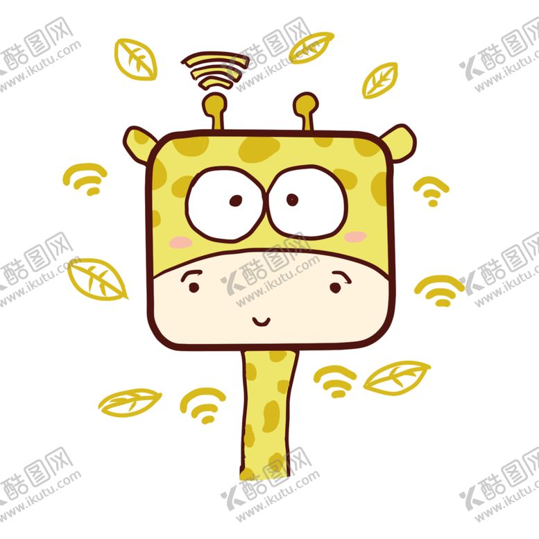 编号：72341605101621015651【酷图网】源文件下载-卡通长颈鹿