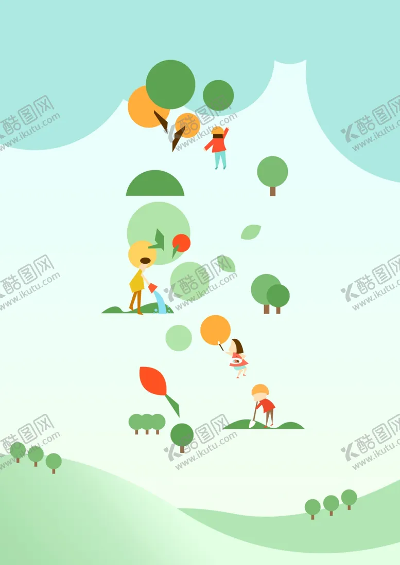 编号：35242603082101332566【酷图网】源文件下载-植树节海报