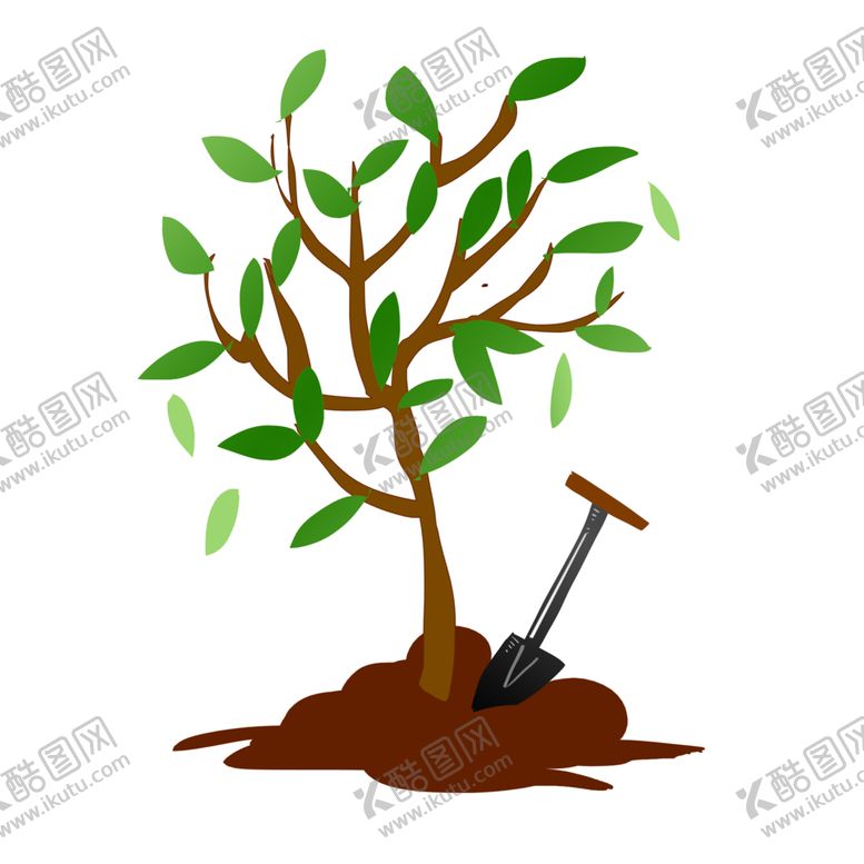 编号：70545412230235333990【酷图网】源文件下载-绿色树叶植树节树苗