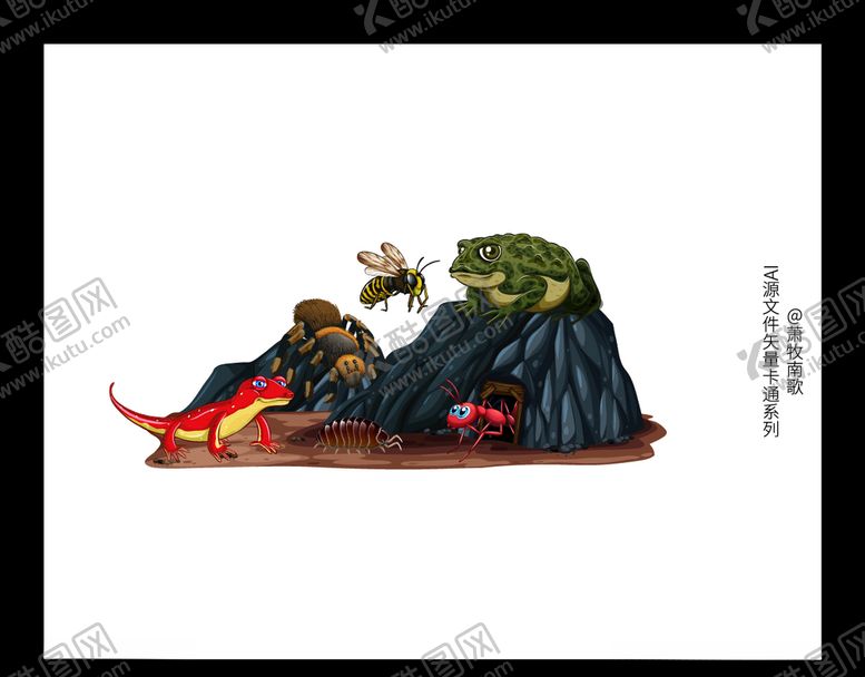 编号：75157810260850145415【酷图网】源文件下载-动物卡通AI矢量图