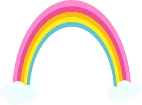 彩虹卡通简约免抠图png