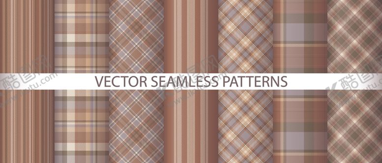 编号：75268609221815302283【酷图网】源文件下载-多样格子图案素材