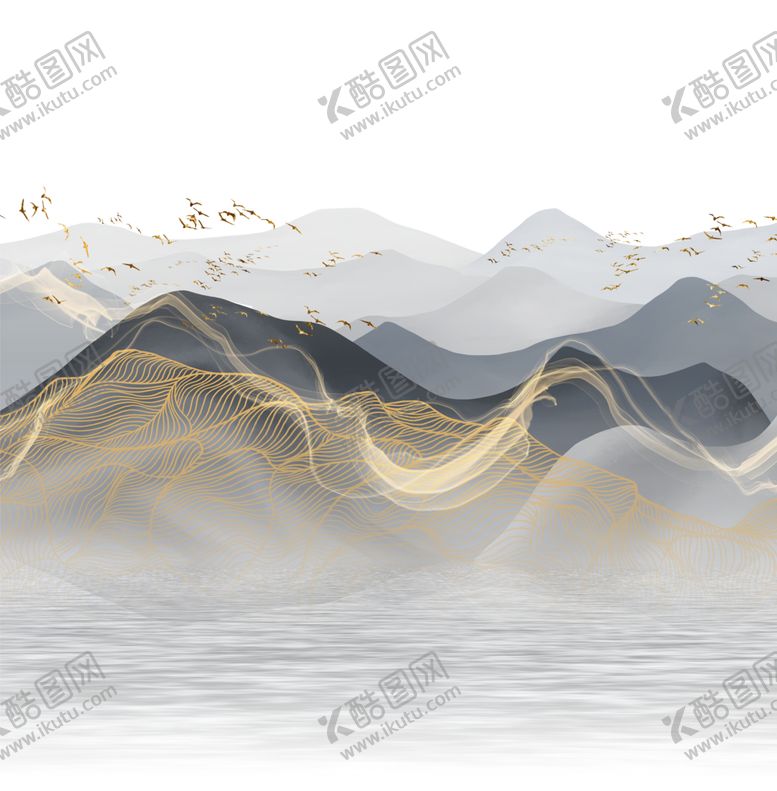 编号：46073710080011089447【酷图网】源文件下载-中式山水画