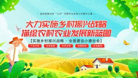 大力实施乡村振兴战略海报