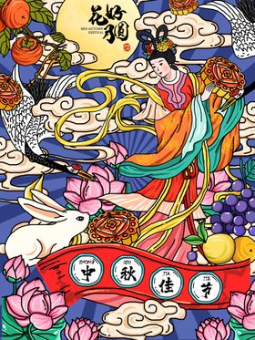 中秋插画
