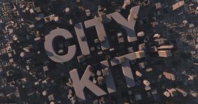 C4D模型文字之城城市