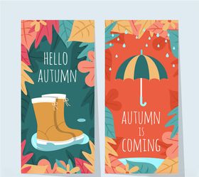 2款复古秋季元素banner