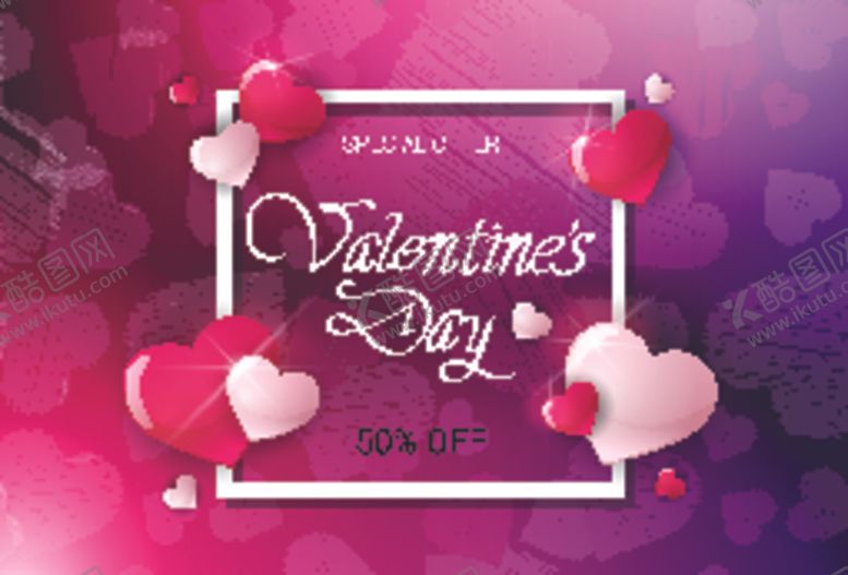 编号：18957709132300045026【酷图网】源文件下载-红色爱心背景