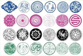 圆形花边圆形边框花边花纹